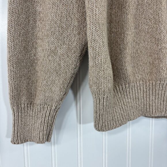 Vintage Croft & Barrow Mens Knit Sweater Size L Fisherman Academia Heritage Cozy - Picture 5 of 13
